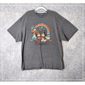 Disneyland Park Men Shirt 2XL Disneyland Micky Minnie Goofy Donald Short Sleeve